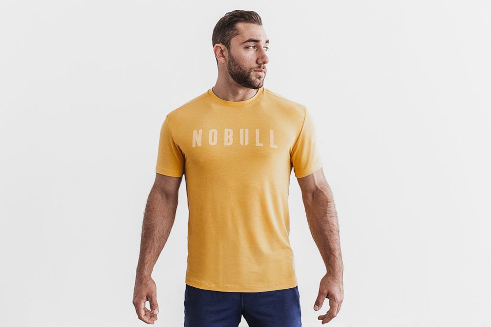 NOBULL Tişört Erkek - Sarı - Turkiye (BLY-641509)